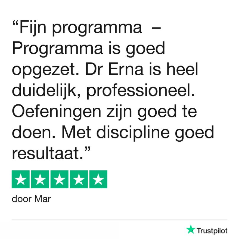 Ervaringen Rust in je blaas training Mar